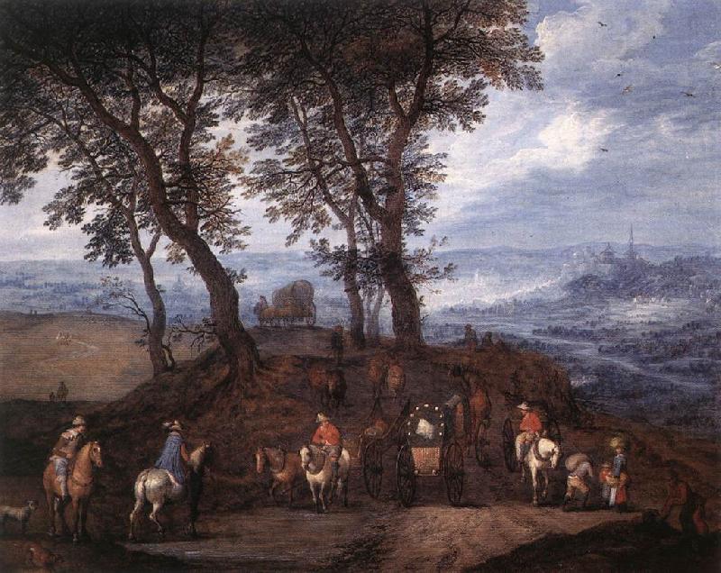 Travellers on the Way, BRUEGHEL, Jan the Elder